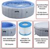 Whirlpool HWC-N97, Ersatz-Pool 5 Personen, In-/Outdoor aufblasbar PVC laminiert, rund Ø198cm, grau-blau Bild 2