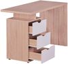 Schreibtisch Computertisch -TOMI -Bürotisch mit Schublade Sonoma/Weiß Bild 4