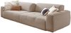 KAWOLA Big Sofa PALACE 3-Sitzer mit Sitztiefenverstellung Cord taupe 74 x 120 x 298 cm Bild 3