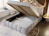GrainGold Polsterbett mit Bettkästen CLOUD, Modern Bett mit Kopfteil - 180x200 cm, Grau (1x Bett) Bild 3