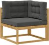 vidaXL Outdoor-Sofagarnitur mit Kissen 7 pcs Weiß und Anthrazit 3386981 Bild 4