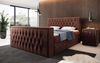 Boxspringbett Velano mit TV Lift und Stauraum 200x200 Braun H4 (100kg+) Bild 3