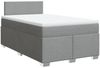 vidaXL Boxspringbett mit Matratze Hellgrau 120x200 cm Stoff 3285848 Bild 2