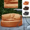 Green Bean Sitzsack Sofa aus Kunstleder mit EPS Perlen Füllung - Lounge im Sitzsack-Design 90 x 50 cm mit ergonomischer Rückenlehne - Cognac Bild 2