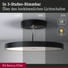 Paulmann 96781 LED Deckenleuchte Hildor Schwarz matt Chrom 2700K 3-Step-Dim Bild 3