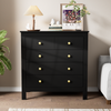 Kommode 79x39,5x80,5 cm - Elegantes Design mit 5 strukturierten Schubladen Bild 3