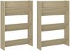 vidaXL Wand-Schuhschränke 2 Stk. Sonoma-Eiche 60x18x90cm Holzwerkstoff 806766 Bild 2