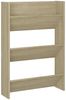 vidaXL Wand-Schuhschränke 2 Stk. Sonoma-Eiche 60x18x90cm Holzwerkstoff 806766 Bild 5