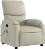 vidaXL Massagesessel mit Relaxfunktion, Kunstleder, Creme 3206117 Bild 3