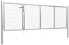 vidaXL Gartentor aus Stahl 350 x 75 cm Silber 144340 Bild 2