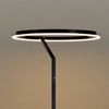 s.luce Ring LED-Stehleuchte Ø 60cm mit Touchdimmer Alu-Gebürstet, Schwarz Bild 5