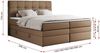 Boxspringbett, Polsterbett, Bett, Schlafzimmer - ERNI-KING - 180x200cm - Braun Kunstleder - H4 Bild 5