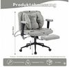 Leawin Drehstuhl Ergonomischer Bürostuhl mit Air-Lordosenstütze & breitem Sitz, Bequemer Schreibtischstuhl mit Rollen, weich gepolstert, 150 kg Bild 2