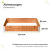 Garronda Auflagenbox Holzaufsatzrahmen für Palette Holzkiste (ohne Palette) GD-0096 (3 St) Bild 3