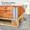 Garronda Auflagenbox Holzaufsatzrahmen für Palette Holzkiste (ohne Palette) GD-0096 (3 St) Bild 4