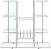 vidaXL Blumenständer 94,5x25x89 cm Weiß Eisen 343120 Bild 3