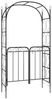 vidaXL Gartenbogen mit Tor Schwarz 108x45x235 cm Stahl 319352 Bild 2