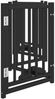 vidaXL 6-tlg. Hundetor mit Tür Faltbar Schwarz 300 cm Massivholz Tanne 352285 Bild 5