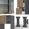 Küchenzeile R-Line Artisan Eiche/Anthrazit 350 cm mit Hochschrank, AP Anthrazit Vicco Bild 5