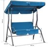 Hollywoodschaukel Blau mit Abdeckung Bild 4