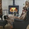 Relaxdays Graues Kaminholzregal aus Stahl Bild 4
