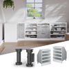 Dachschrägenschrank Rion Weiß 60 x 81.8 cm mit 4 Fächern, Schrankkorpus 60 cm Tiefe Vicco Bild 4
