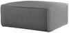Polsterhocker Designerhocker CELES PREMIUM 85x85 cm Stoff Ascot Bukla Grau Bild 2