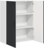 vidaXL Wandschrank PORTO Schwarz 80 x 31 x 100 cm Holzwerkstoff 885496 Bild 5