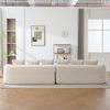 YakoHome Modulsofa Beige 343.00*99.00*80.50 – Wolkenweicher Sitzkomfort, kein Zusammenbau nötig, einladende Wohlfühloase, dauerhafter Komfort, großzügige Chaiselongue, modernes Design, vielseitig einsetzbar Bild 2