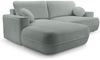 Selsey 'Fuerro' Ecksofa mit Schlaffunktion, Bettkasten, Ottomane links,Strukturstoff wasserabweisend, Graubeige Bild 5