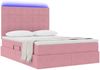 vidaXL LED-Speicherbett mit Matratze Rosa 140 x 190 cm Samt 3372668 Bild 3