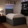 vidaXL Boxspringbett mit Matratze Dunkelgrau 120x190 cm Samt 3293153 Bild 5