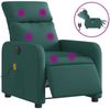 vidaXL Massagesessel Elektrisch Dunkelgrün Stoff 3206696 Bild 2