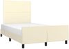 vidaXL Bettgestell ohne Matratze Creme 120x190 cm Kunstleder 3270550 Bild 4