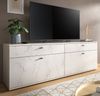 TV-Lowboard Marble in weiß Marmor 180 cm Bild 4