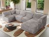 Modulares XXL-Ecksofa MODARO 5M, U-Form, Wohnlandschaft, 5-teilig, freistehend, Wohnzimmer Couch, HR-Schaumstoff - Hellgrau Cord - Rechts Bild 4