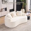 STILVORA Schlafsofa 2 Sitzer Sofa mit drei Zierkissen für kleine Wohnungen, Apartments, Zweisitzer Sofa, Chenille, kompakt, inkl. 3 Kissen, weich, ergonomisch, schmutzabweisend, langlebig, bequem Bild 2