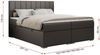 Boxspringbett mit 2 Bettkästen, Matratze und Topper, Polsterbett - ALLY - 160x200cm - Grau Kunstleder - H3 Bild 5