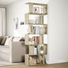 vidaXL Raumteiler-Bücherregal 6 Etagen Sonoma-Eiche 70x24x193 cm 858086 Bild 4