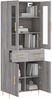 vidaXL Highboard Grau Sonoma 69,5x34x180 cm Holzwerkstoff 3198527 Bild 3