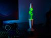 LED Raketen Lavalampe VESUV im 90er Jahre Design, Silber Grün Blau, Höhe 41,5cm Bild 5