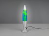 LED Raketen Lavalampe VESUV im 90er Jahre Design, Silber Grün Blau, Höhe 41,5cm Bild 3