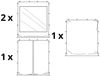 3x3 m Faltpavillon, ECONOMY Alu 32mm, Seitenteile mit Panoramafenster, schwarz Bild 3