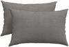 vidaXL Sofakissen 2 Stück Hellgrau 60 x 40 cm Cordstoff 42013688 Bild 2