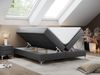 Boxspringbett - Doppelbett mit Multipocket-Matratze - LESS -140x200 - Dunkelgrau Kunstleder - H3 Bild 2