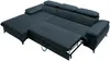 Vente-unique - SAMARA Sofa SamtStoff Blau - B 193 cm x H 75 cm x L 280 cm Bild 5
