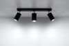 Deckenleuchte, Stahl, schwarz, Spots verstellbar, L 45 cm Bild 3