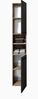 Hochschrank VISTA Badschrank Seitenschrank in Viking Oak / Schwarz ca. 34 x 190 x 31 cm Bild 3