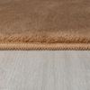 Teppich Kurzflor Modern | Wohnzimmerteppich Polyester | Pflegeleichter Bodenteppich | Design Unifarben | Braun 200x290 | BLITH von Kadima Design Bild 3