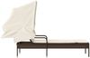 vidaXL Sonnenliege mit Dach Braun Poly Rattan 368189 Bild 5